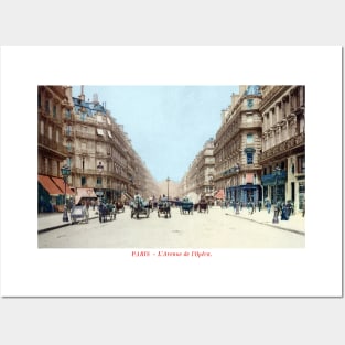 1910 The Avenue de l'Opera, Paris Posters and Art